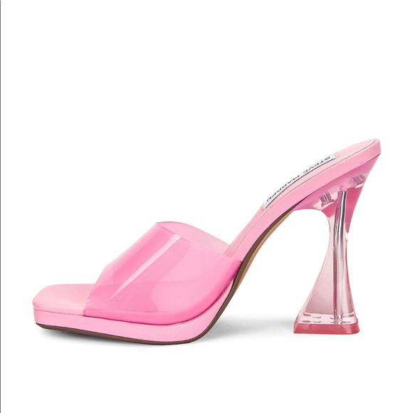 🚫SOLD🚫 NIB Steve Madden Lipa pink vinyl mules size 8.5 - Picture 4 of 16